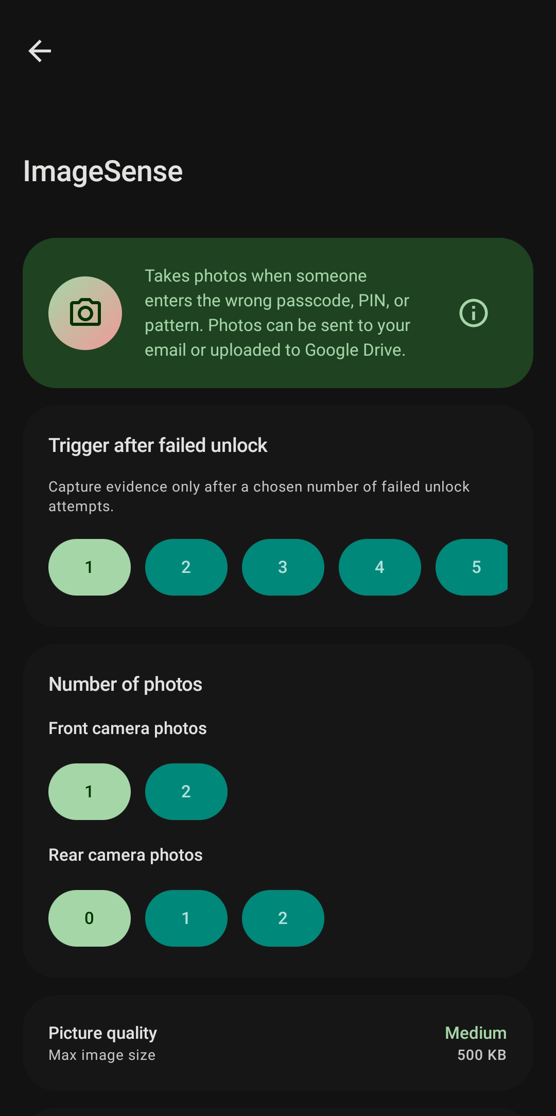 ImageSense Intruder Photo Capture